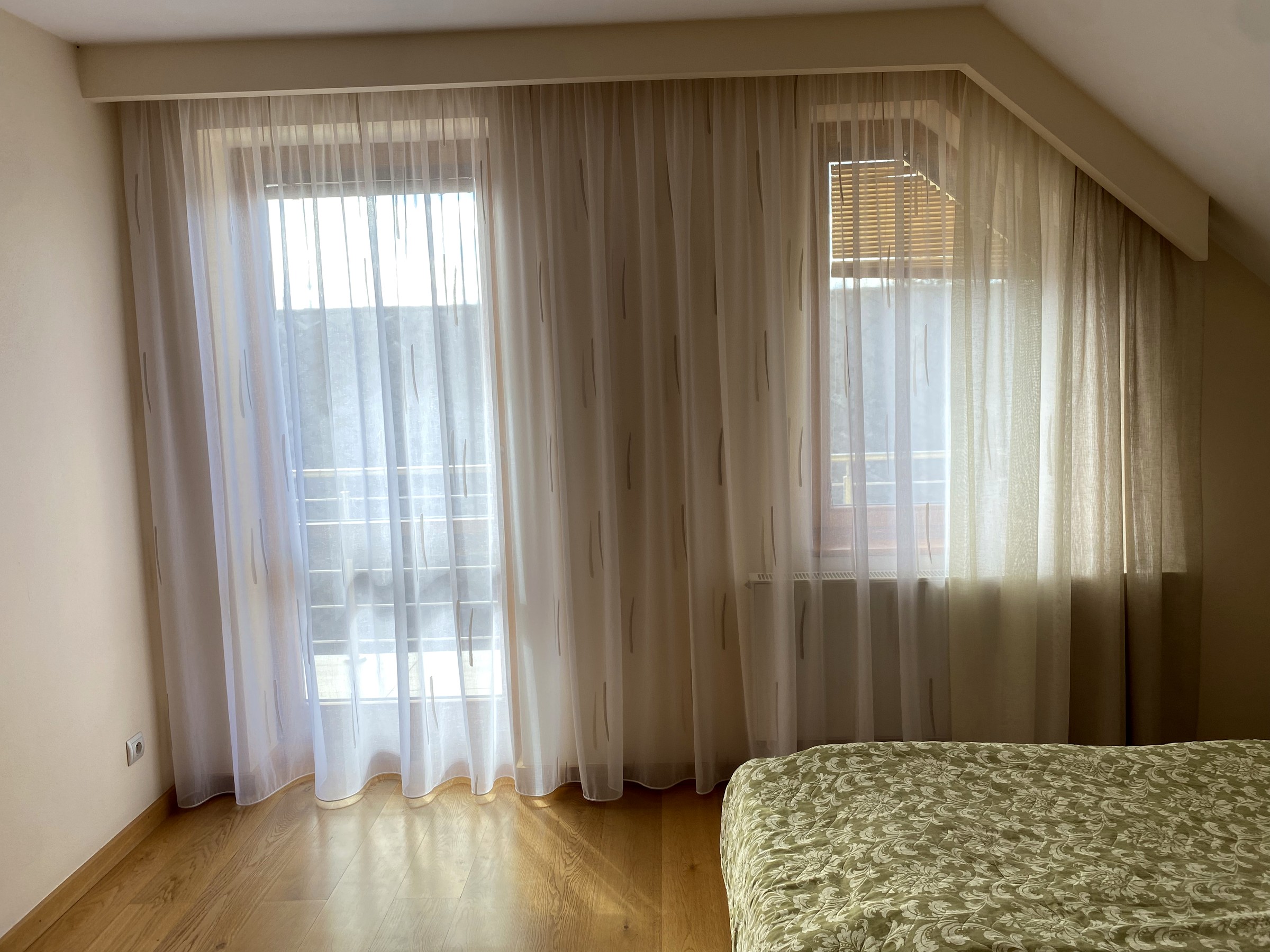 Podkrovná spálňa s voile - Klokočov